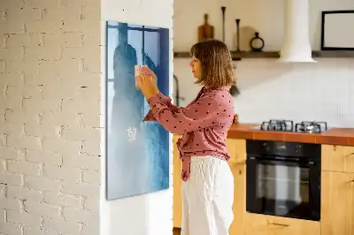 Törölhető tábla víz absztrakció mintával