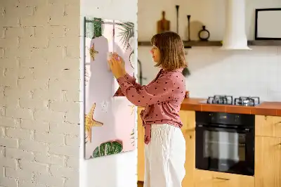 Írható mágneses tábla nyári kerettel