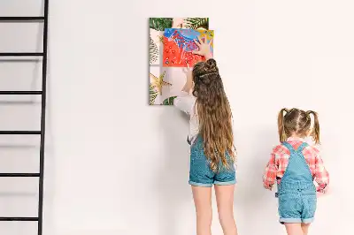 Írható mágneses tábla nyári kerettel