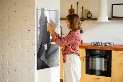 Törölhető tábla geometriai absztrakció mintával