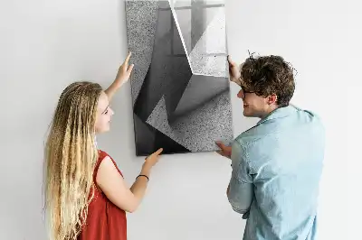 Törölhető tábla geometriai absztrakció mintával