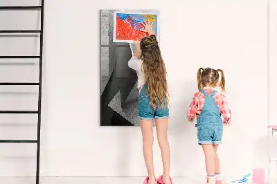 Törölhető tábla geometriai absztrakció mintával