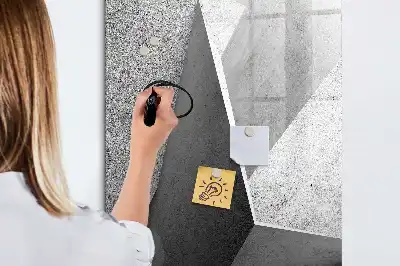 Törölhető tábla geometriai absztrakció mintával