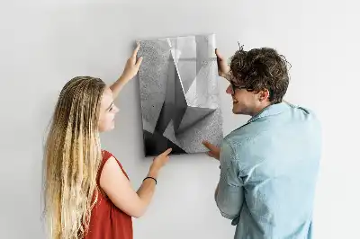 Törölhető tábla geometriai absztrakció mintával