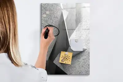 Törölhető tábla geometriai absztrakció mintával