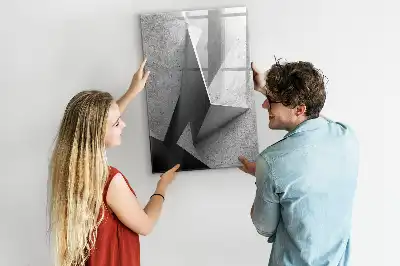 Törölhető tábla geometriai absztrakció mintával