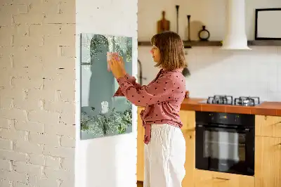 Törölhető tábla fátyolvirágok mintával