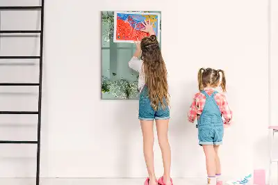 Törölhető tábla fátyolvirágok mintával