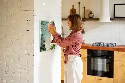Írható mágneses tábla trópusi monstera mintával