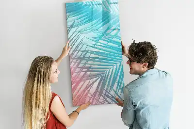 Törölhető tábla pálmalevelek mintával