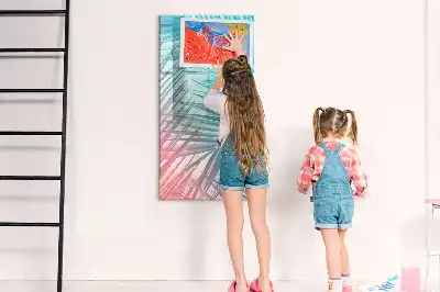Törölhető tábla pálmalevelek mintával