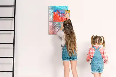 Törölhető tábla pálmalevelek mintával