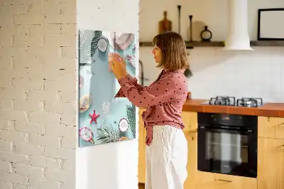 Írható mágneses tábla nyári kompozíció mintával