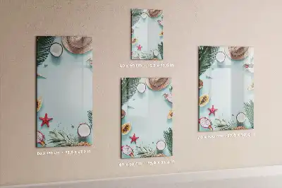 Írható mágneses tábla nyári kompozíció mintával