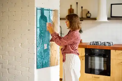 Törölhető tábla tengerpart mintával