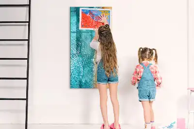 Törölhető tábla tengerpart mintával