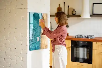 Törölhető tábla tengerpart mintával