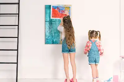Törölhető tábla tengerpart mintával