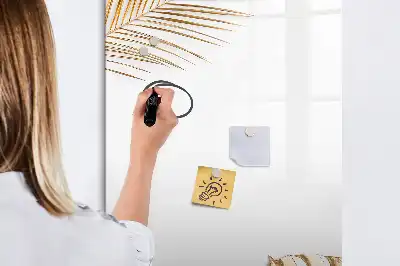 Írható mágneses tábla arany levelek mintával