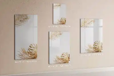 Írható mágneses tábla arany levelek mintával