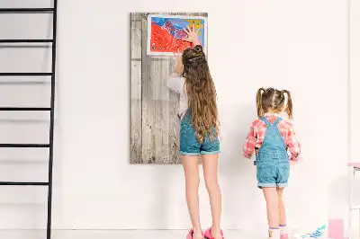 Írható mágneses tábla fa kerettel