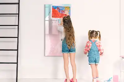 Írható mágneses tábla minta absztrakció mintával