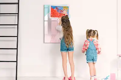 Írható mágneses tábla minta absztrakció mintával