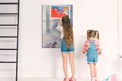 Írható mágneses tábla festészeti absztrakció mintás