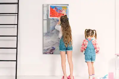 Írható mágneses tábla festészeti absztrakció mintás