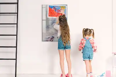 Írható mágneses tábla festészeti absztrakció mintás