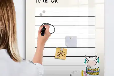 Törölhető bakancslista tábla bak változatban