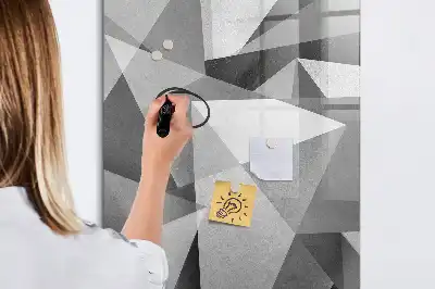 Írható mágneses tábla geometriai absztrakció mintával