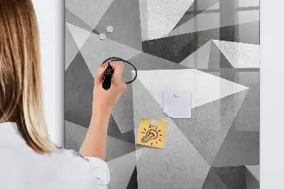 Írható mágneses tábla geometriai absztrakció mintával