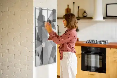 Írható mágneses tábla geometriai absztrakció mintával