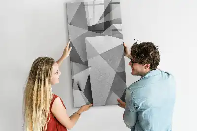 Írható mágneses tábla geometriai absztrakció mintával
