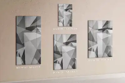 Írható mágneses tábla geometriai absztrakció mintával