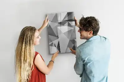 Írható mágneses tábla geometriai absztrakció mintával
