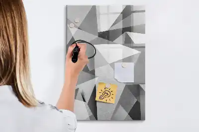 Írható mágneses tábla geometriai absztrakció mintával