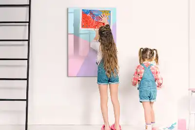 Törölhető tábla pasztell mintával