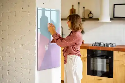 Törölhető tábla pasztell mintával