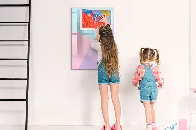 Törölhető tábla pasztell mintával