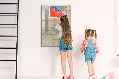 Írható mágneses tábla pasztell színű kivitelben