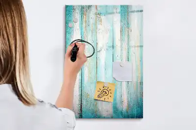 Írható mágneses tábla vintage fa kerettel