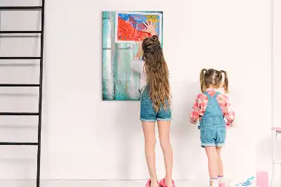 Írható mágneses tábla vintage fa kerettel