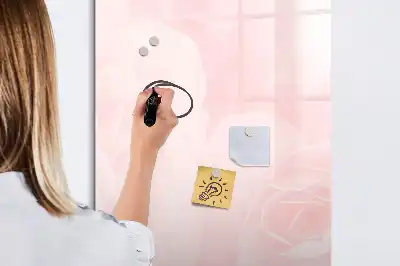 Rózsák mintás törölhető tábla rózsák mintával