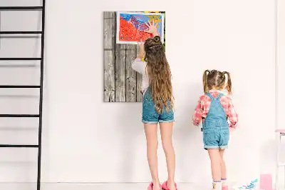 Törölhető tábla napraforgók a fán mintával