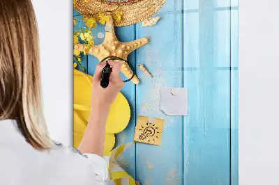 Törölhető tábla tengerparti kiegészítőkkel