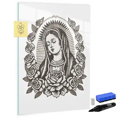 Írható mágneses tábla guadalupe-i Szűzanya mintával