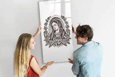 Írható mágneses tábla guadalupe-i Szűzanya mintával