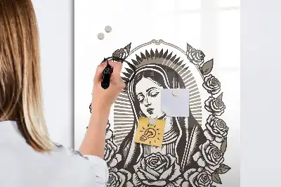 Írható mágneses tábla guadalupe-i Szűzanya mintával